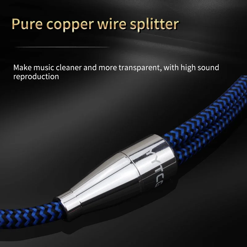 YYTCG-Cable de Audio Hifi 6N OCC RCA a Jack de 3,5mm, Cable auxiliar de 3,5mm a 2RCA, para amplificadores de Audio, cine en casa - imagen 3