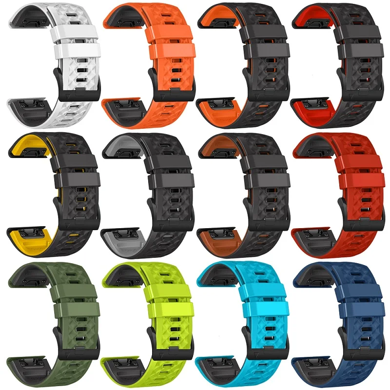 Correa de silicona para reloj Garmin Fenix, pulsera de 22/26mm, 7, 7X Pro, 6, 6X Pro, 5, 5X Plus, Epix Pro Gen 2