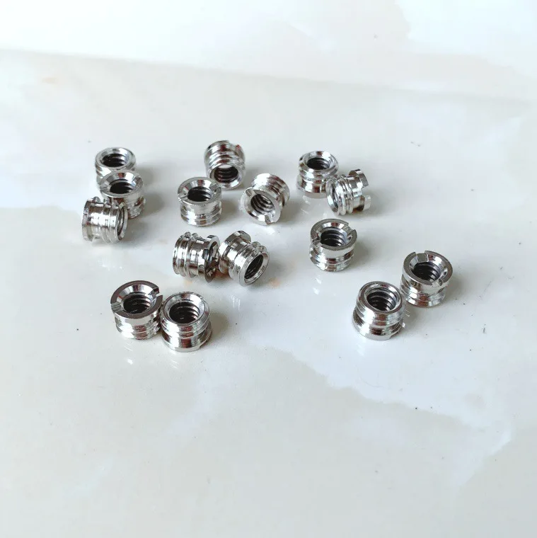 ‌ Paquete de 10 convertidores de casquillo adaptador de tornillo de 1/4" a 3/8" para cámaras y trípodes DSLR - imagen 3
