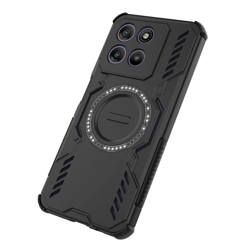 Para Moto G67 funda de alimentación Motorola Moto G67 Power Capas armadura a prueba de golpes adsorción carga inalámbrica Fundas Moto G67 Power - imagen 3