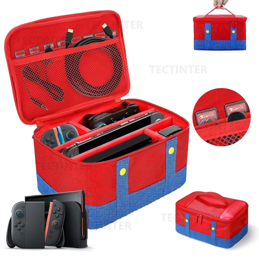 Funda protectora de transporte grande para Nintendo Switch 2, consola Pro, bolsa de almacenamiento de viaje para accesorios de interruptor - imagen 2
