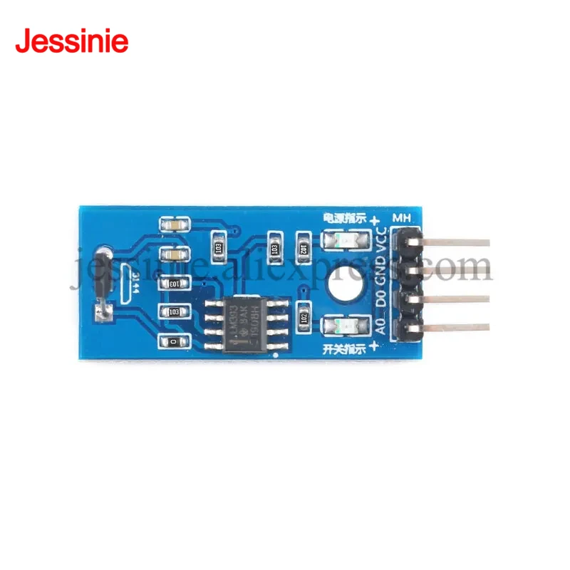 5 unids/lote Módulo de sensores Hall 3144E interruptor Hall interruptores magnéticos de velocidad módulo de Sensor de conteo de velocidad para Arduino Smart Car - imagen 3