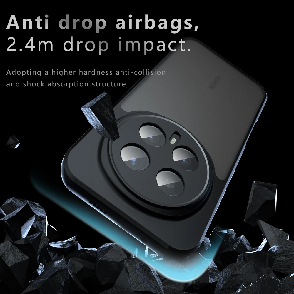 Para Huawei Honor Magic8 Magic 8 Pro Funda trasera Phnoe Funda a prueba de golpes Airbag anticaída antihuellas mate Funda Coque fundas - imagen 4