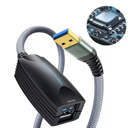 Cable extensión USB 3.0 activo con amplificador repetidor USB-A