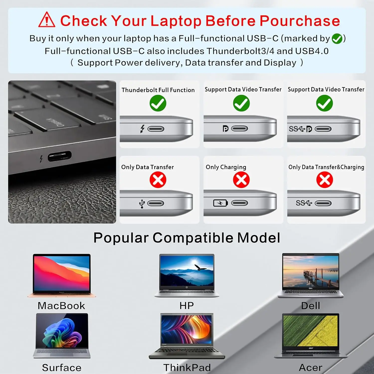 Soporte para computadora portátil con USB HUB 4K 60Hz PD100W Gigabit Ethernet Lector de tarjetas SD/TF Audio 360 ° Giratorio para MacBookPro/Air/Dell/HP/Lenovo - imagen 3