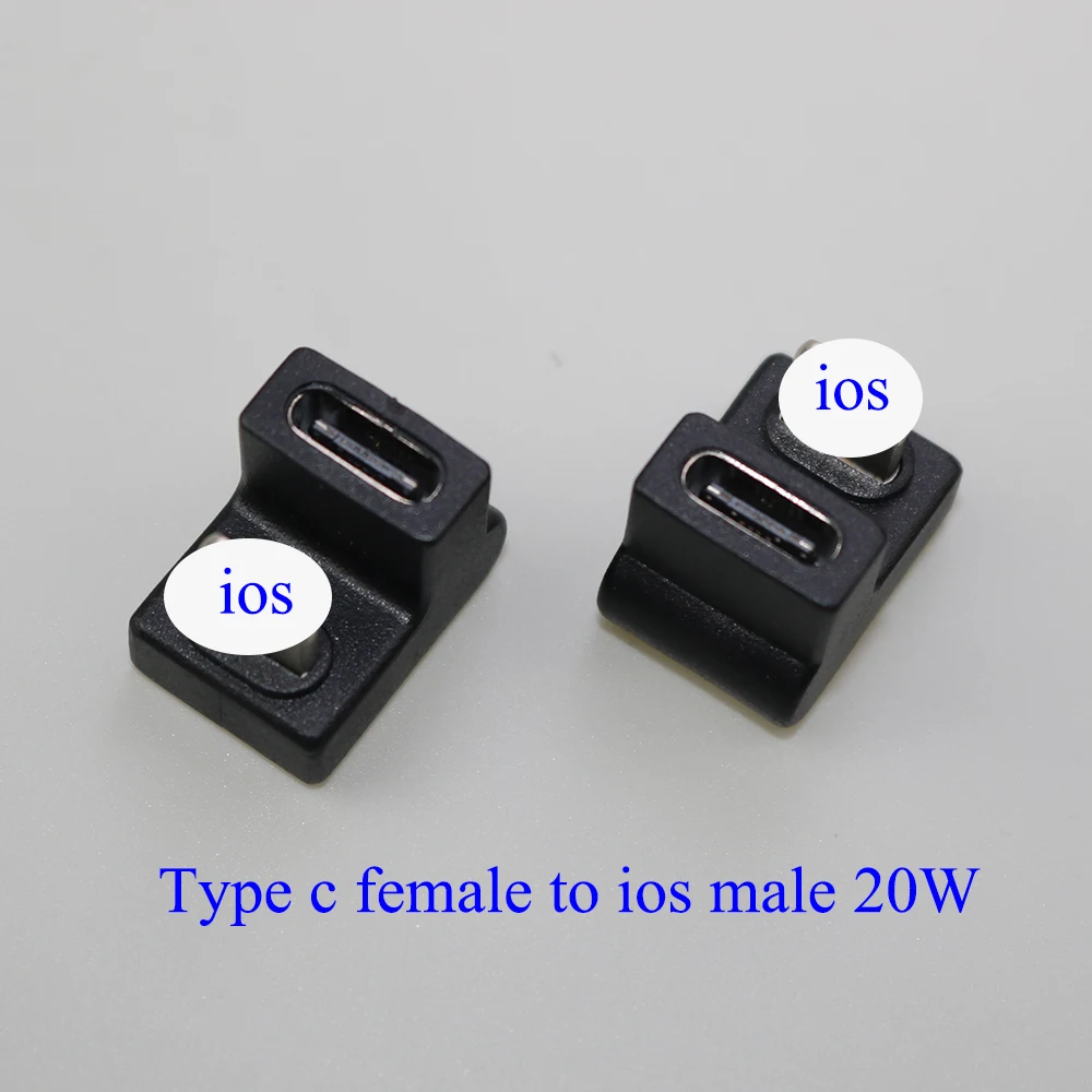 Adaptador de datos en forma de U tipo C a ios, convertidor de carga rápida de 20W para Macbook, Xiaomi, Samsung S20, 1 unidad - imagen 4