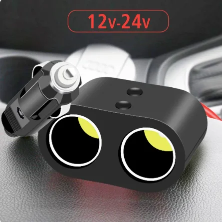 Encendedor de cigarrillos Universal de 2 vías para coche, 12V-24V, enchufe de encendedor de cigarrillos para barco ATV, enchufe adaptador de 1 a 2 - imagen 5