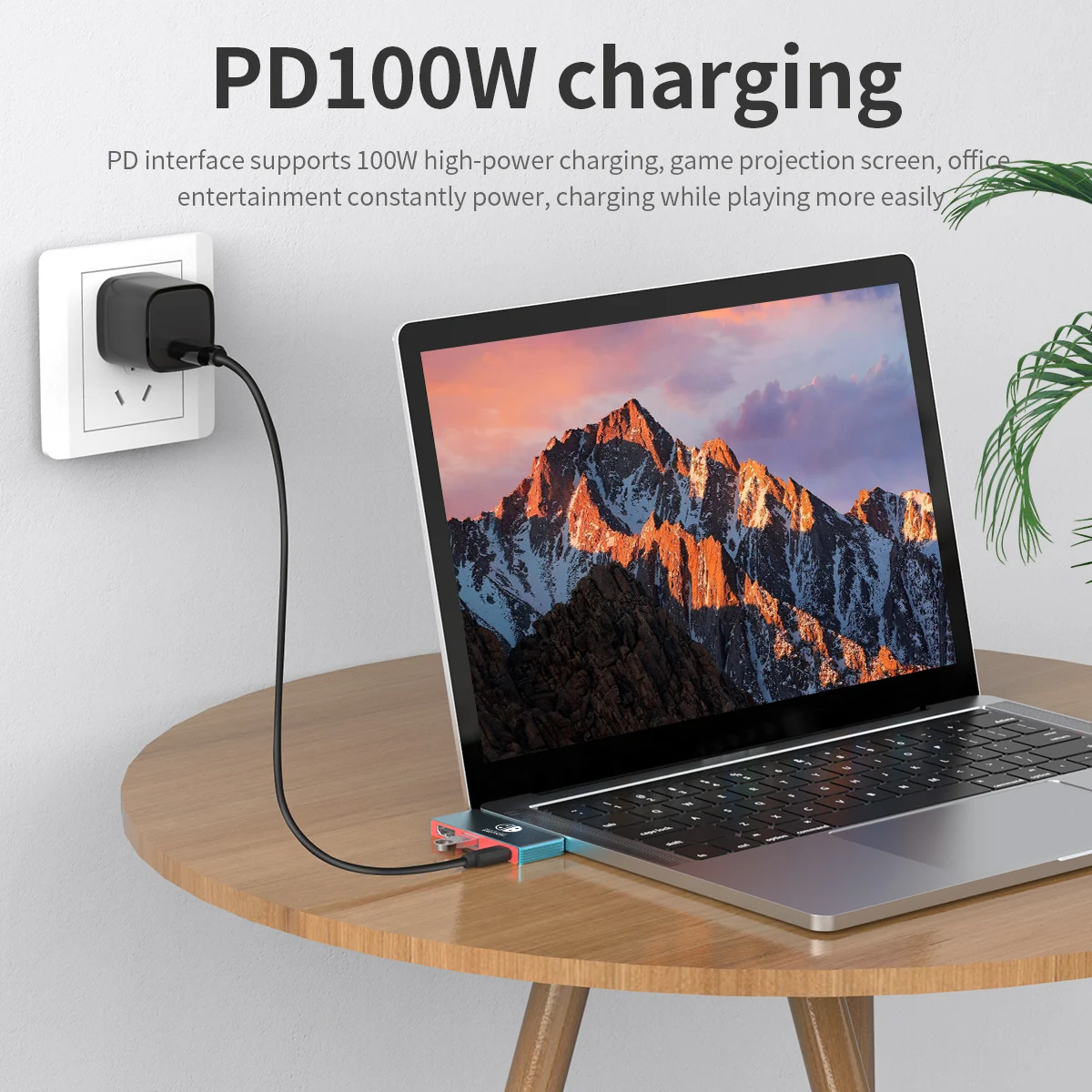 Estación de acoplamiento HDTV tipo C 3 en 1 4K30Hz, concentrador de USB-C con HDMI USB 3,0 PD 100W, pantalla de juego para ordenador portátil, interruptor, IPad, teléfono móvil - imagen 5