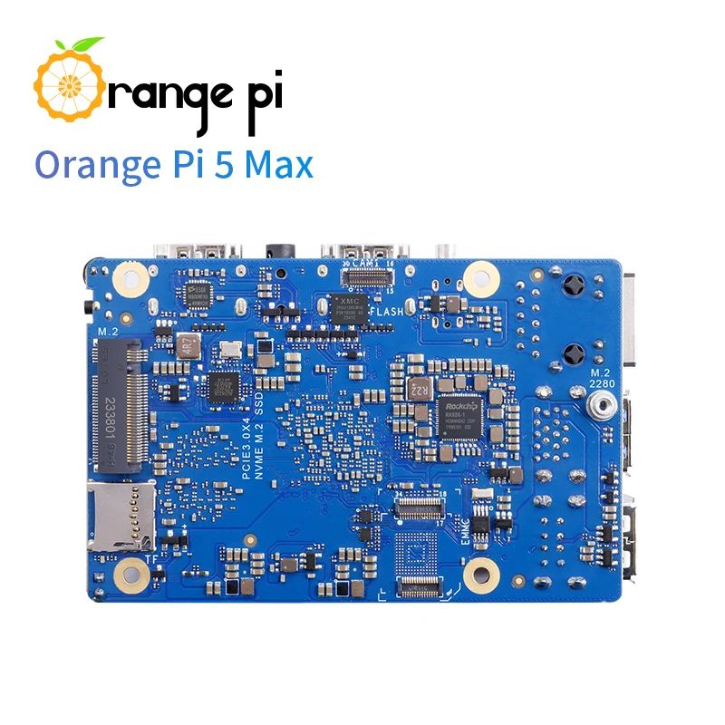 Placa de desarrollo Orange Pi 5 Max 8GB 16GB RAM Rockchip RK3588 M.2 PCIE 2,5G LAN WiFi6 + BT5 caja opcional fuente de alimentación EMMC - imagen 2
