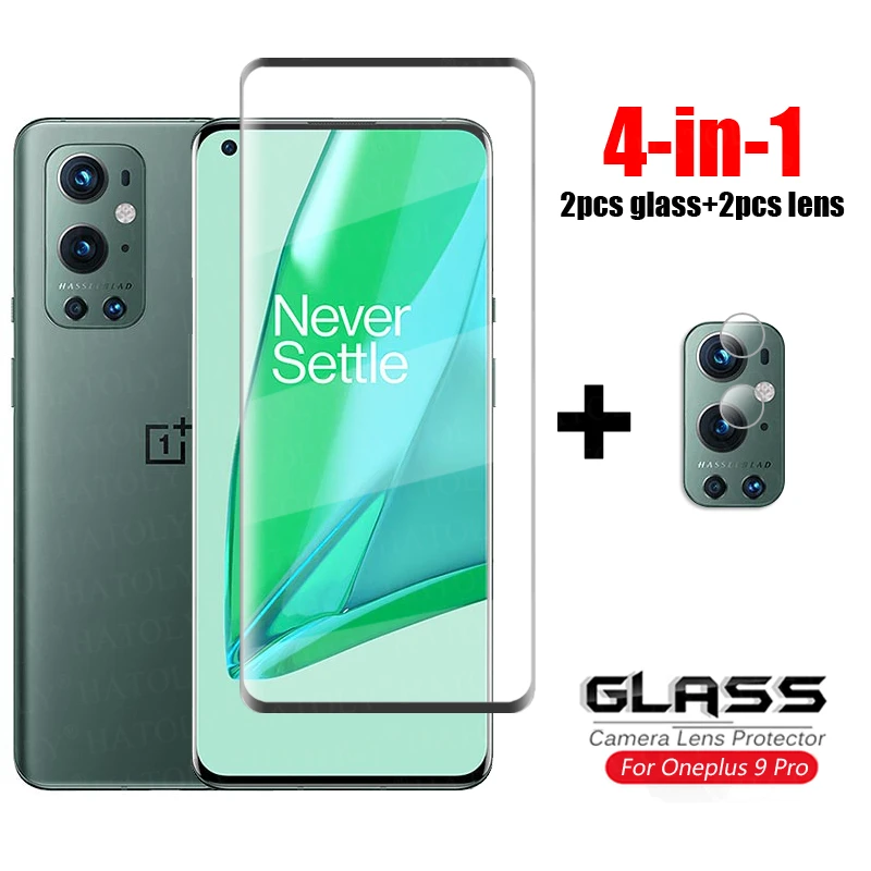 Protector de pantalla del teléfono para Oneplus 9 Pro, cristal templado, cubierta curvada completa 3D, One Plus, 7, 7T, 8 Pro, Oneplus 9 Pro - imagen 2
