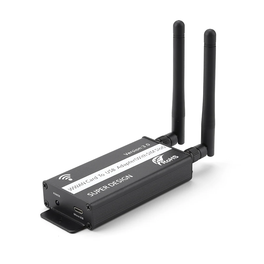 Adaptador PCI-E a USB con ranura para tarjeta SIM, Conector de tarjeta, Mini adaptador Universal USB para módulo WWAN/LTE