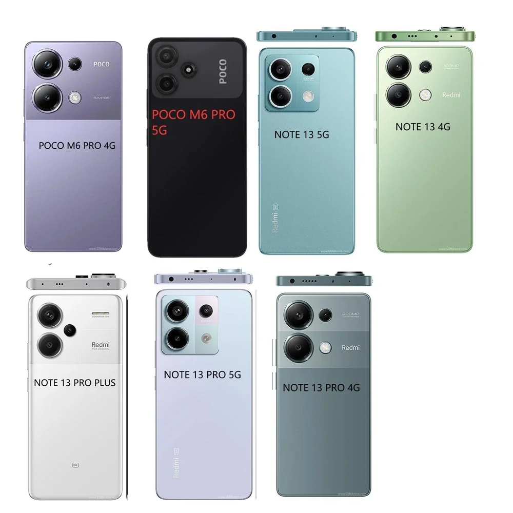 Funda de teléfono magnética con soporte para Xiaomi Redmi Note 13 12 Pro 4G 5G 12C 13C 11T 12T 13T Lite POCO X6 Pro, funda de silicona suave - imagen 3