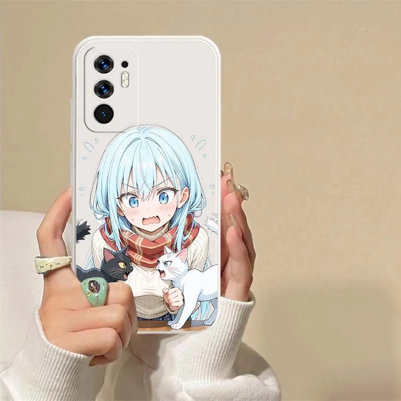 Anime FanArt Girl para OPPO Reno 14 13 9 8 7 Z T SE Pro Lite Pro Plus 5G funda de teléfono de borde recto suave - imagen 5