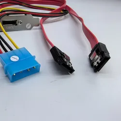 Adaptador SATA a eSATA con alimentación Molex para disco duro externo
