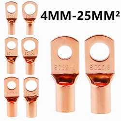 Terminal Anillo Cobre Embornado para Cable Eléctrico SC6-6 a SC25-8