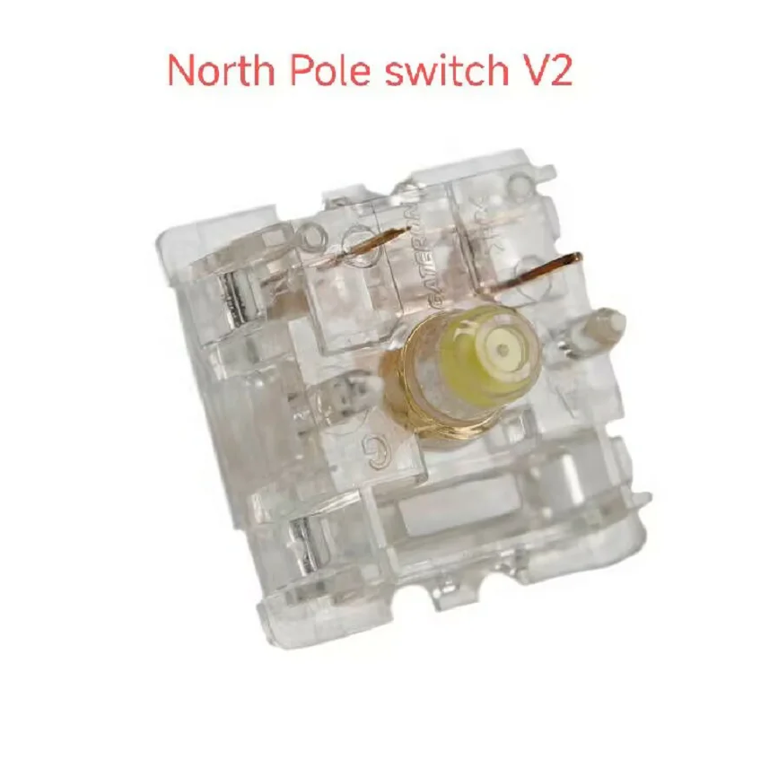 Gateron-Interruptor de polo Norte V1 V2 Arctic, 5 pines, transparente, 50g, Teclado mecánico lineal, personalizado - imagen 3