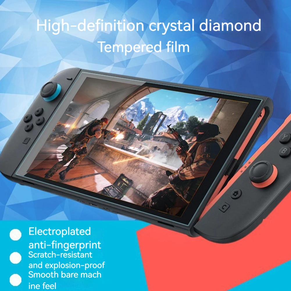 Protector de pantalla de vidrio templado antiarañazos, película templada para accesorios Nintendo Switch2 2025 - imagen 5