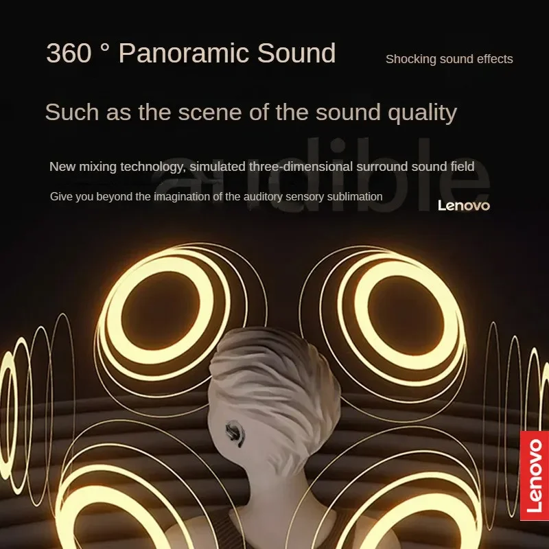 Lenovo-auriculares inalámbricos EA305 TWS, cascos deportivos con Bluetooth 5,4, modo Dual, impermeables, HiFi estéreo, con cancelación de ruido, nuevos - imagen 2