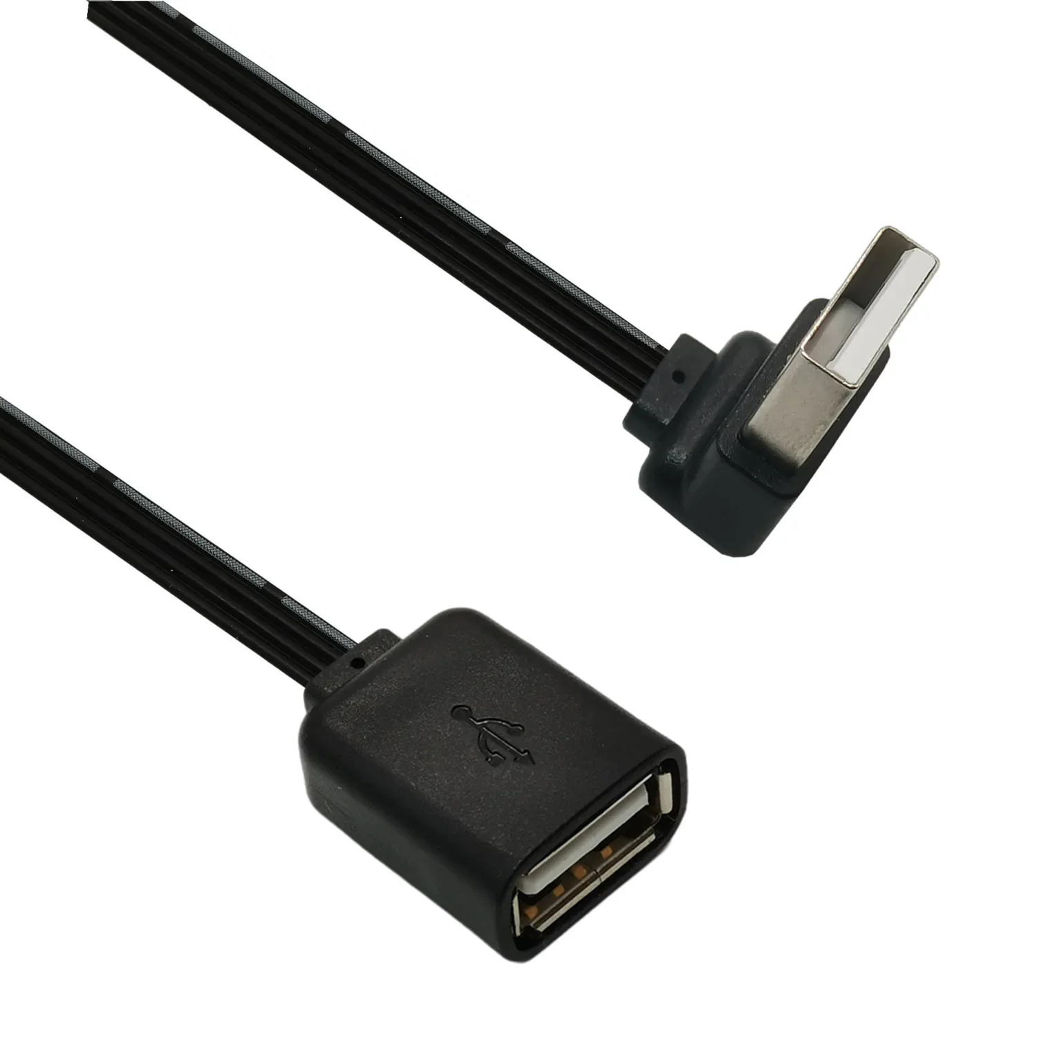 Cable USB extensor tamaño pequeño extensión macho a hembra arriba, abajo y ángulo recto Cable de datos de 90 grados 0,1 m 0,2 m 0,3 m 0,5 m 1m