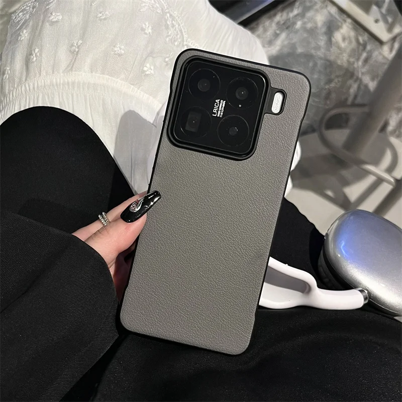 Funda de teléfono de cuero mate, delgada, sencilla, sin marco, para Xiaomi Mi 15 Ultra Redmi K80 Pro Turbo 4 5G, a prueba de golpes - imagen 3