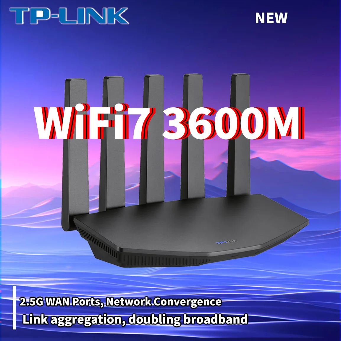 Enrutador TP-LINK WiFi7 BE3600, 2,5G, Gigabit, puerto Ethernet, conexión a Internet de alta velocidad, 2 puertos WAN, aceleración de la innovación - imagen 2