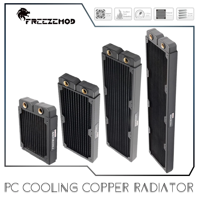 FREEZEMOD Radiador Cobre G1/4 Refrigeración Líquida PC 29mm - imagen 4
