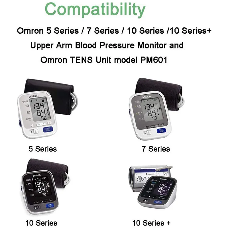 Adaptador de fuente de alimentación de CA a CC de 6V 1A para Monitor de presión arterial del brazo superior Omron Healthcare serie 5 10 BP652N Hem-ADPTW5 reemplaza - imagen 4