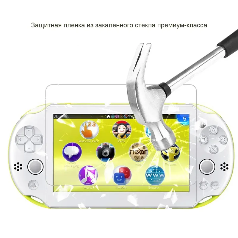 Protector de pantalla DATA FROG para Sony PSV 1000 PS Vita, cubierta de vidrio templado transparente Full HD para PSV 2000, película protectora - imagen 3