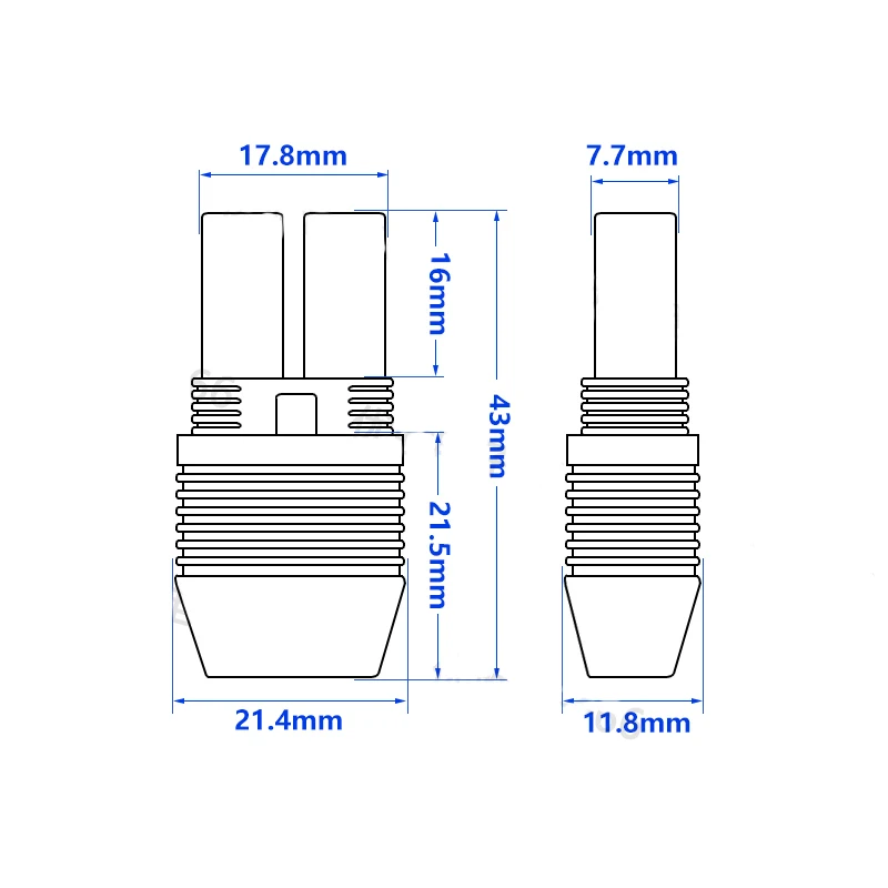 Cable de conexión moldeado por inyección EC5 con cubierta, modelo de avión 10AWG, Cable de enchufe macho hembra, Cable de alimentación de alta corriente 100A - imagen 5