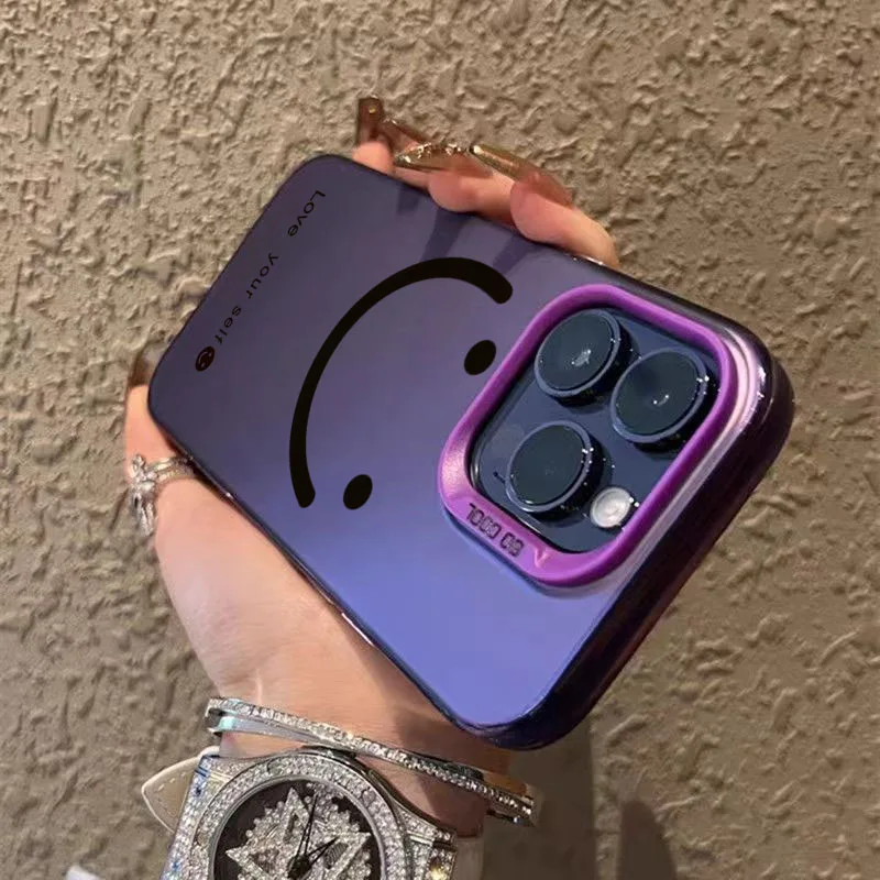 Funda de teléfono con estampado de mejillas y sonrisa plateada para iPhone 17 Pro Max, fundas para iPhone 16 16E 15 14 13 12 11 XS Max 7 8 Plus 17 Air Cover - imagen 5