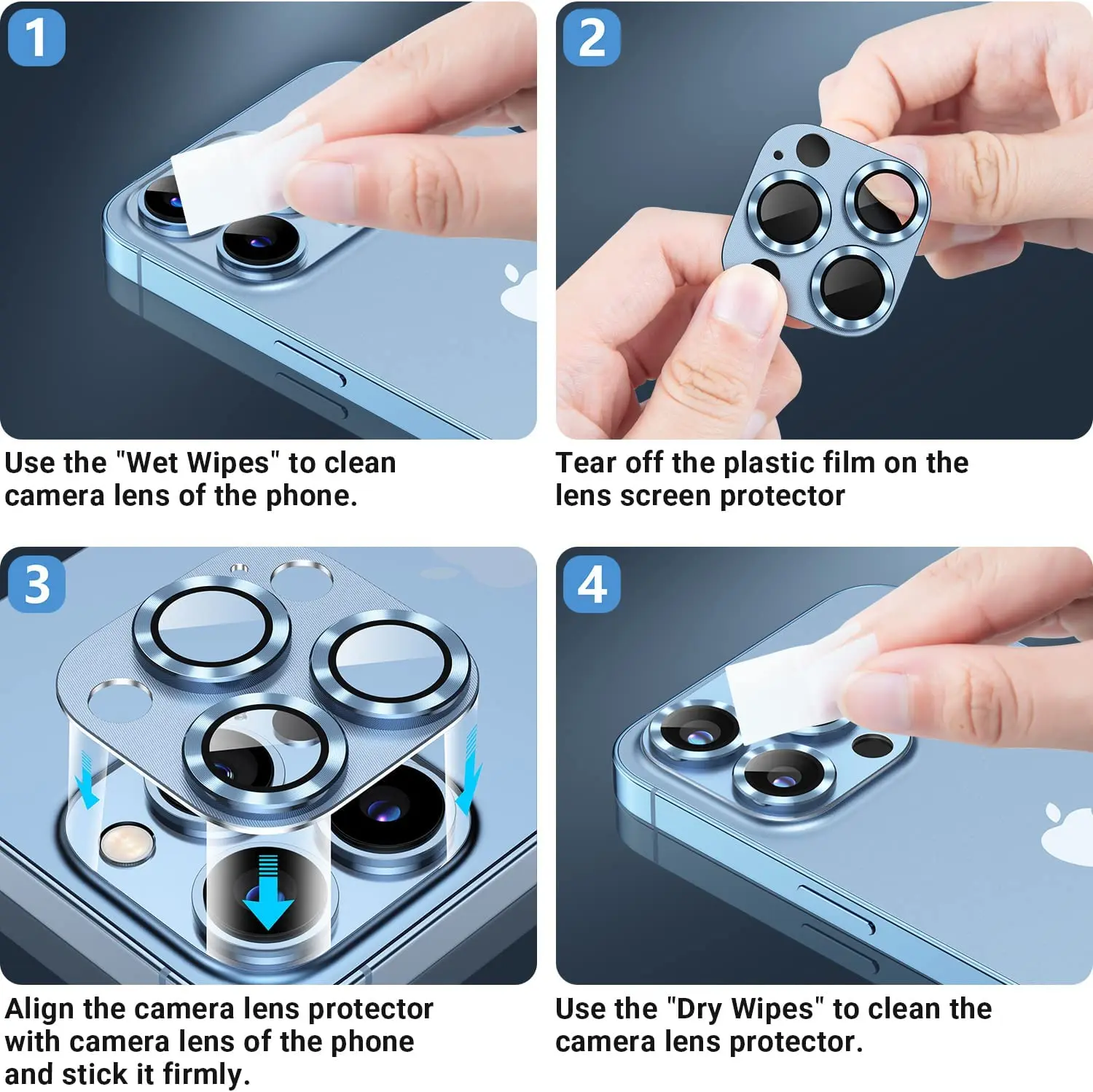 Cubierta protectora de lente de cámara de Metal para iPhone 17 Pro Max Air iPhone 14 15 16 ProMax 16 Plus accesorio de protección de vidrio templado - imagen 3