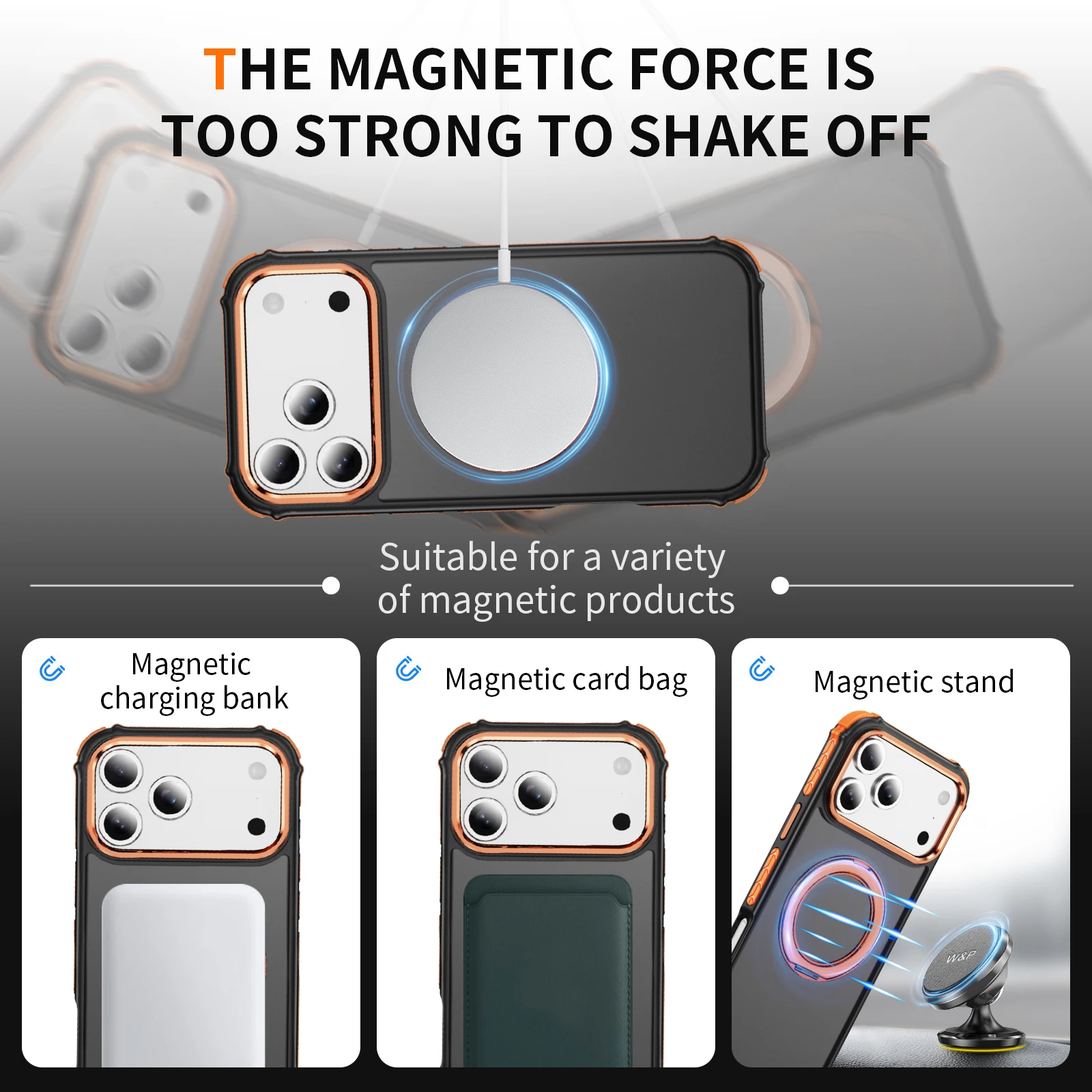 Funda de teléfono magnética con sensación de piel giratoria 360 para iPhone 17 Pro Max 16 Plus 15 14 13 12 11 soporte a prueba de golpes para cubierta Magsafe - imagen 4