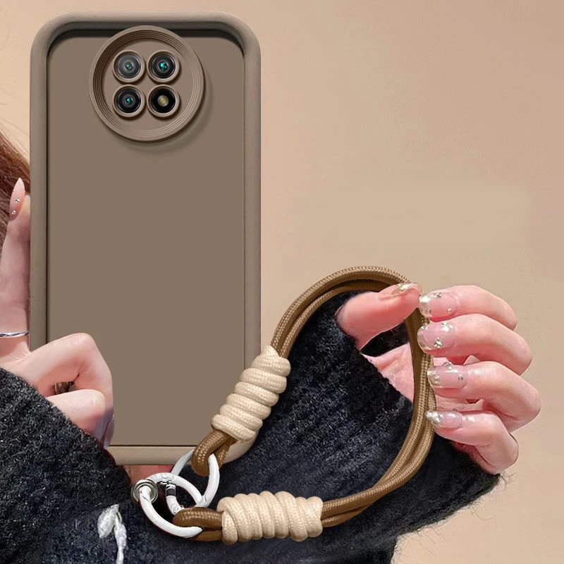 Para Xiaomi Redmi Note 9T funda Redmi Note 9T funda de teléfono tejido cordón cubierta sensación de piel protección funda a prueba de golpes - imagen 4