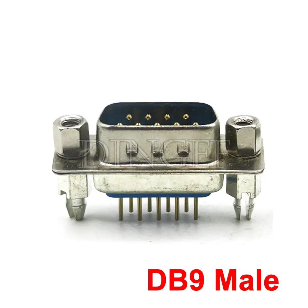 Conector de 5 uds DB9 DB15 RS232 arpón macho/hembra con poste de tornillo de fijación 3,08 conector doblado de tres filas interfaz VGA - imagen 2