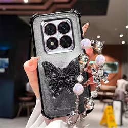 Funda Huawei A prueba de golpes Purpurina – Soporte Mariposa