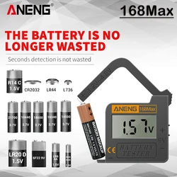 Probador de baterías digital universal AA AAA 9V y CR2032