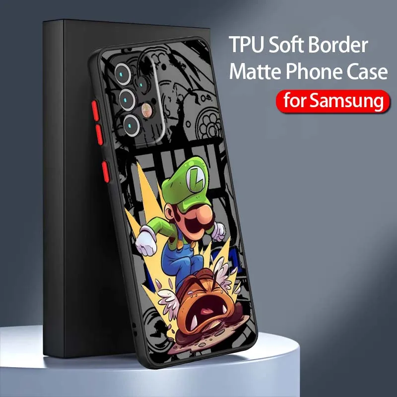 M-Marios Art Popular Cool para Samsung A56 A42 A36 A34 A33 A32 A23 A16 A04 A03 Note 20 5G funda de teléfono translúcida esmerilada - imagen 5