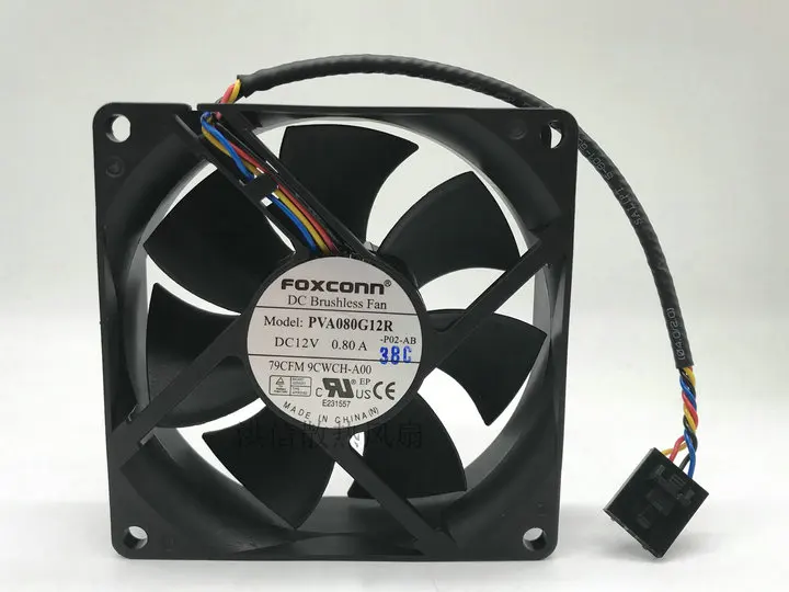 PV 802512 ESPF PVA092J12M PVA080G12R para Foxconn ventilador de refrigeración PWM de 4 cables 8cm - imagen 3
