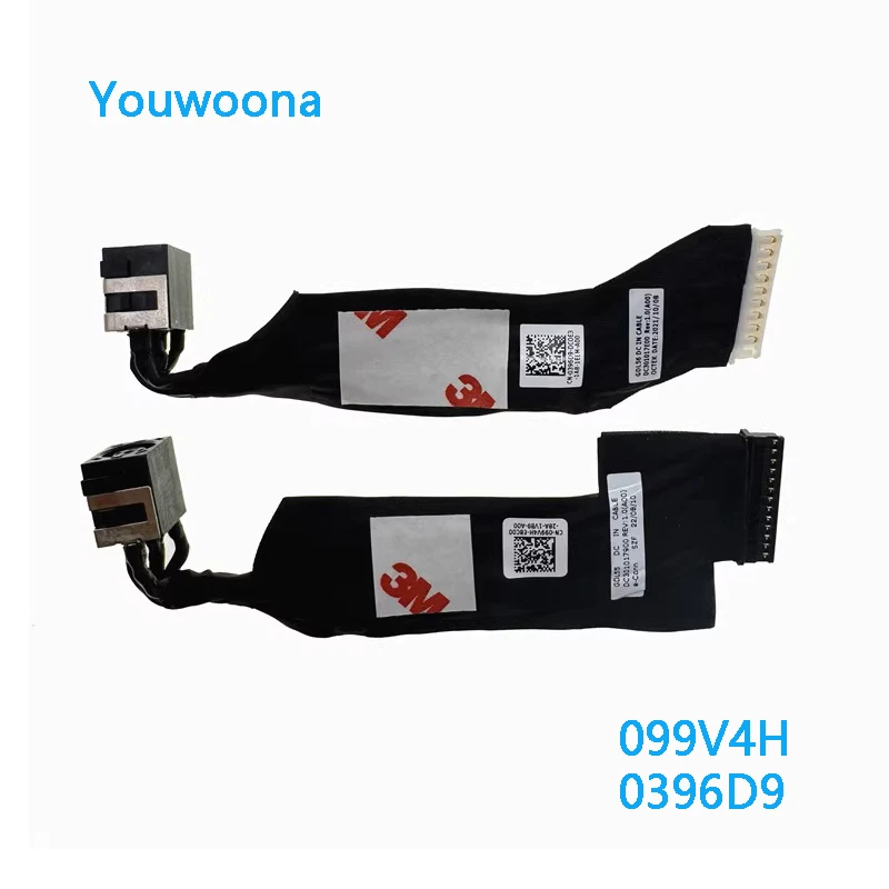 Nuevo Cable conector de alimentación ORIGINAL para ordenador portátil puerto hembra para Dell G15 5510 5511 5515 5520 5521 5525 G16 7620 7625 099V4H 0396D9