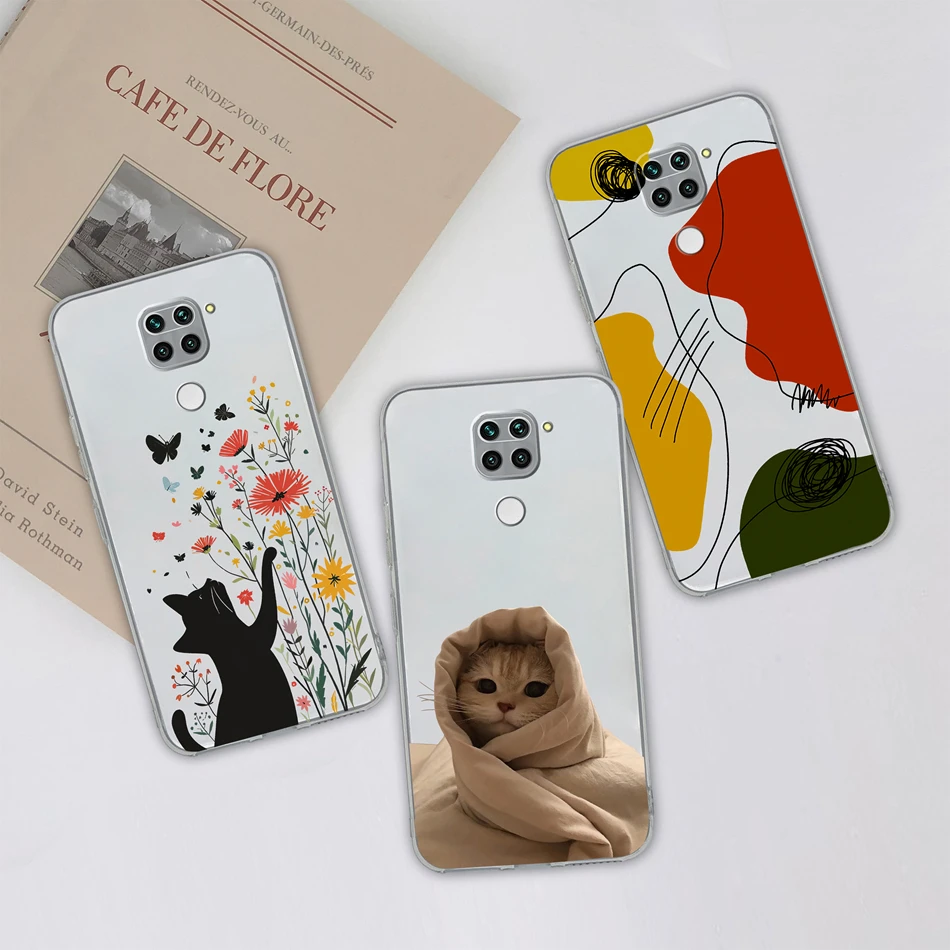 Para Redmi 10X Pro 4G 5G Funda con patrones de flores de la suerte Funda de teléfono antideslizante transparente para Redmi10X parachoques de silicona TPU suave y delgado - imagen 5