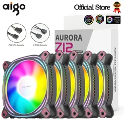 Ventilador PC Aigo Z12 120mm ARGB PWM 4-Pin – Aspas Reversas