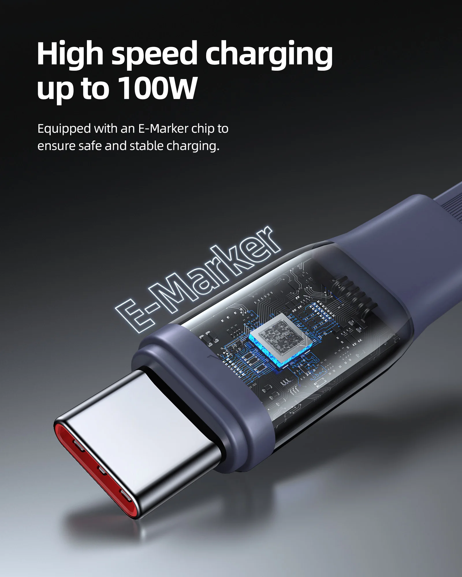 Cable VOLTME USB C retráctil USB C a USB C PD 100W Cable de carga rápida Cable cargador retráctil tipo C para iPhone 15 Pro Max - imagen 4