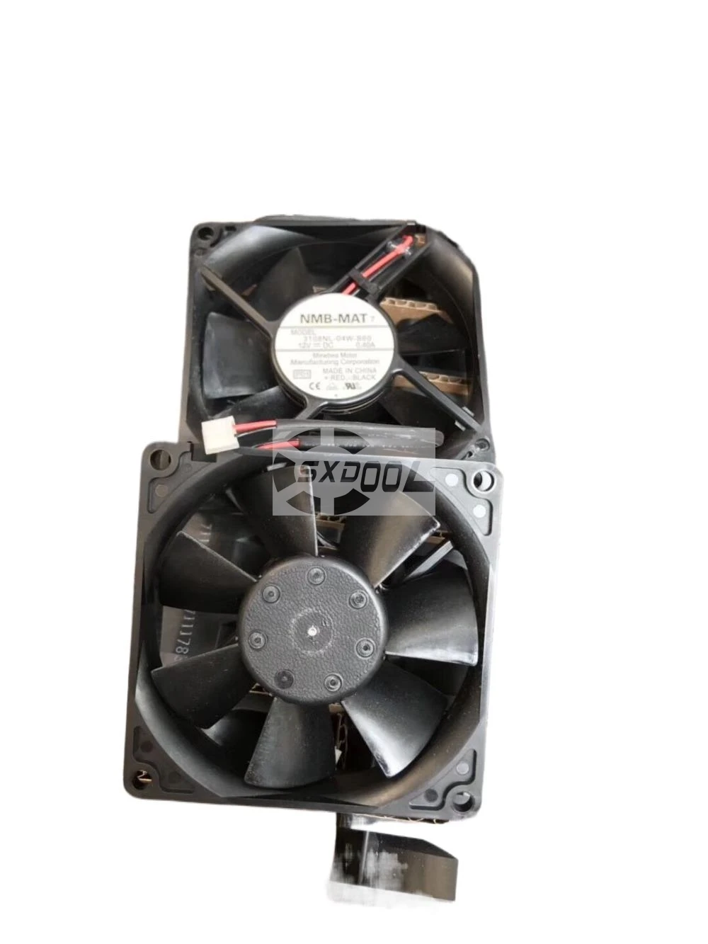 Ventilador axial de 8 cm para NMB 3108NL-04W-B60 12 V 0.40 A 80 mm Ventilador de refrigeración, rodamiento de bolas doble, 2 cables, 8020 80X80X20 mm - imagen 2