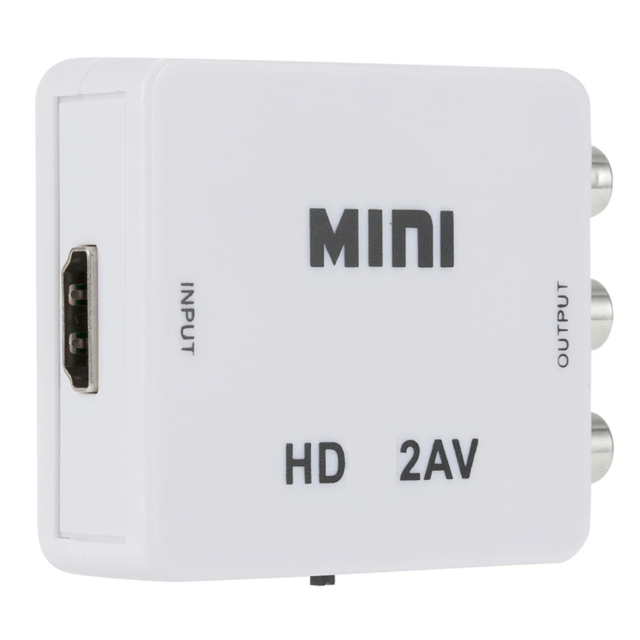 Adaptador de escalador AV/CVSB L/R de vídeo compatible con HDMI, caja convertidora de vídeo HD Full HD 1080P, compatible con NTSC PAL - imagen 5
