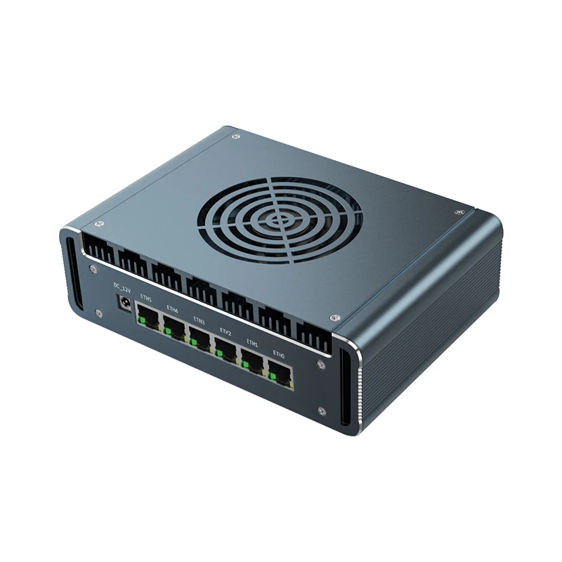Ventilador Mini PC 6 * i226-V 2,5G LAN intel Alder Lake-N150 13620H 1265U 2 * HDMI pfSense ordenador COM DDR5 cortafuegos enrutador suave Sever PC - imagen 5