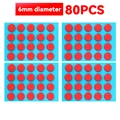 80PCS-Red-6mm