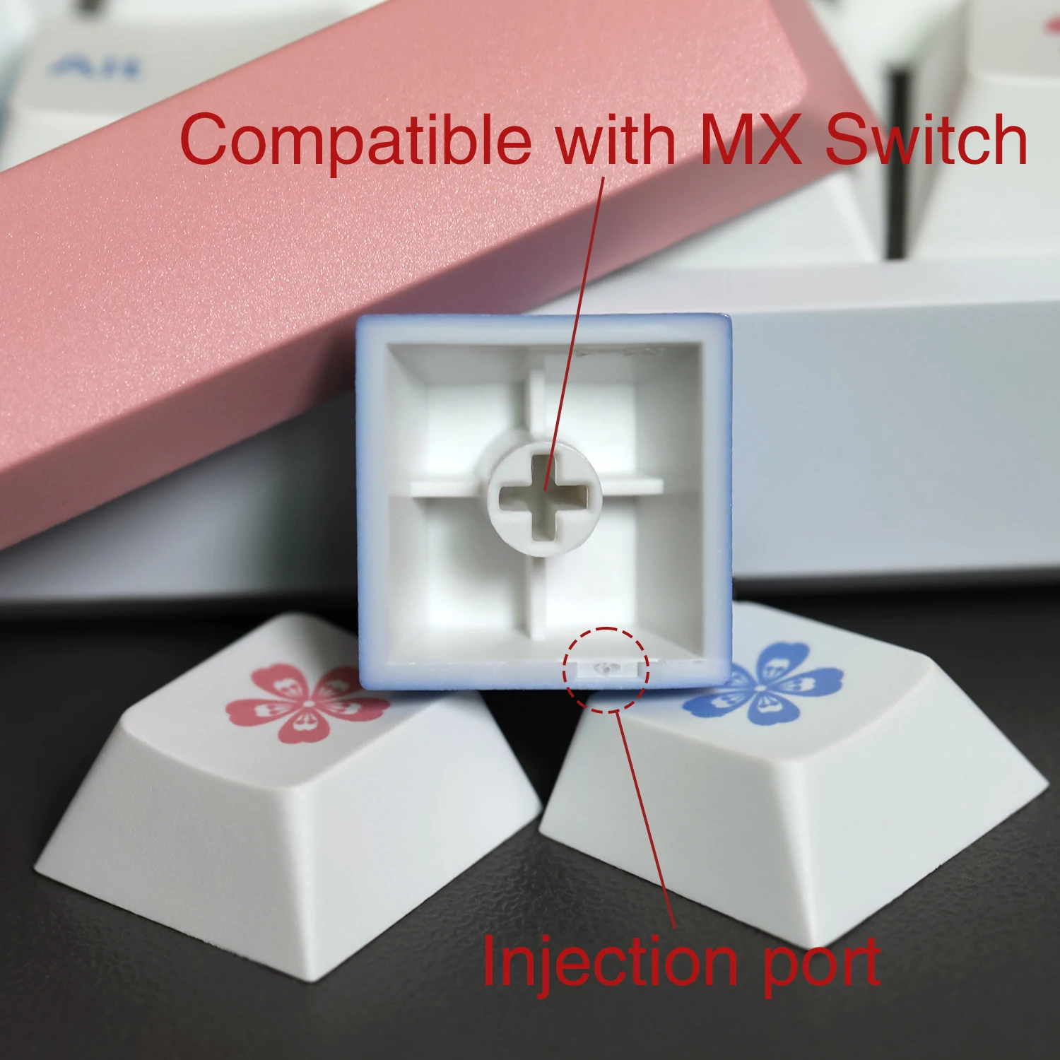 Teclas PBT GMK Fuyu, perfil de cereza, teclas de sublimación de tinte clon GMK para teclado mecánico MX Switch 61/68/75/84/87/96/980 - imagen 5