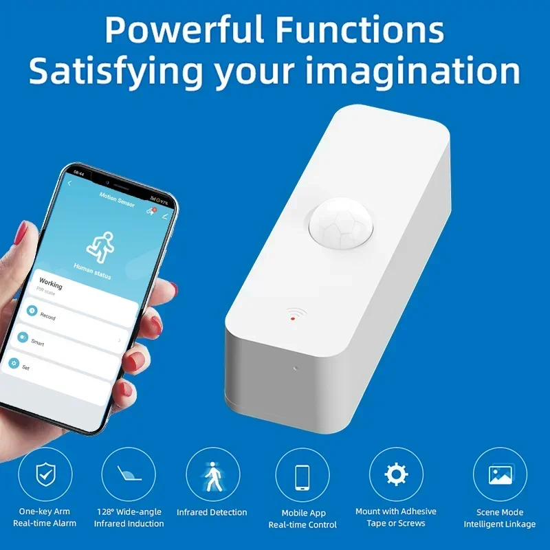 Tuya WiFi Zigbee PIR Sensor de movimiento hogar inteligente cuerpo humano Detector infrarrojo seguridad vida inteligente funciona con Alexa Google Home - imagen 3