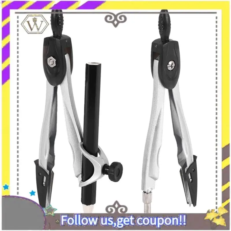 Nuevo juego de brújula geométrica, 10 Uds., transportador de matemáticas escolares, reglas para estudiantes de matemáticas y ingeniería en estuche de transporte