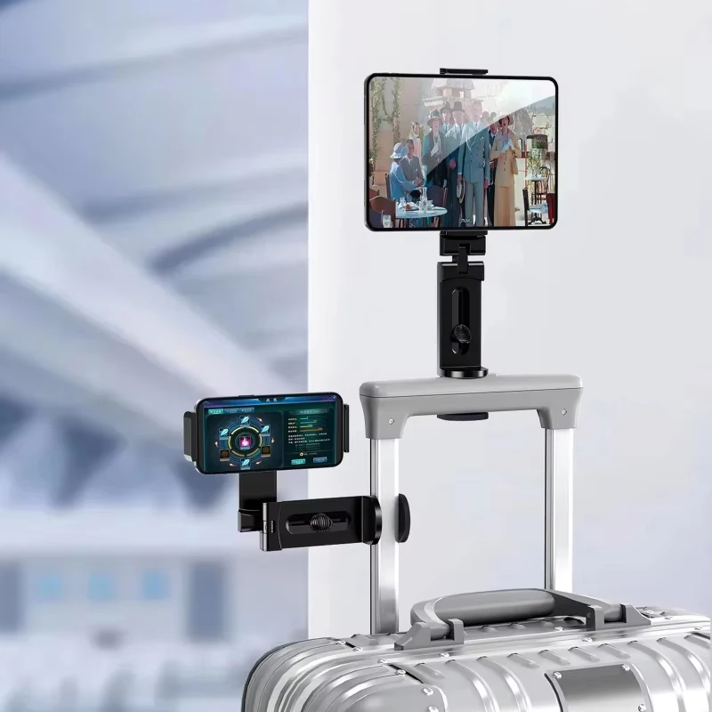 Soporte para teléfono de viaje en avión, escritorio de montaje, escritorio de viaje plegable, asiento de coche perezoso multifuncional, soporte volador para 4,7-6,9 pulgadas